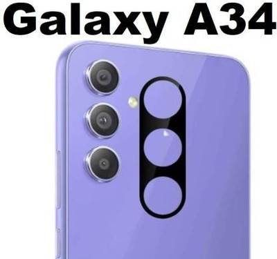 DSCASE Back Camera Lens Glass Protector for Samsung Galaxy A34 5G(Pack of: 1)