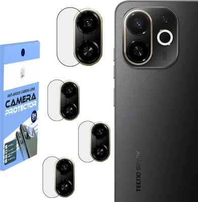 SHIVATRIX Back Camera Lens Glass Protector for TECNO SPARK 30C 5G, [Unbreakable Flexible Polycarbonate Material](Pack of: 4)