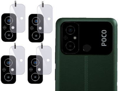 Ezger Back Camera Lens Glass Protector for POCO C55(Pack of: 4)