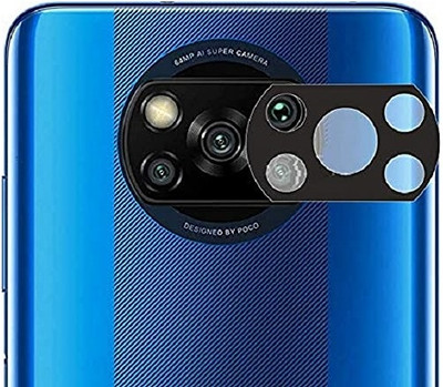 ELEF Back Camera Lens Glass Protector for Poco X3 Edge To Edge 5D Anti Scratch Camera Lens Protector(Pack of: 1)