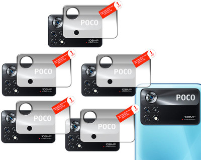 DAFFIN Back Camera Lens Glass Protector for POCO X4 Pro 5G(Pack of: 5)