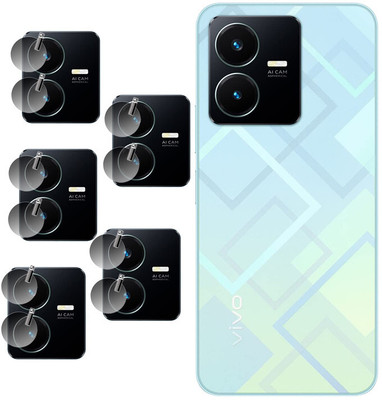DAFFIN Back Camera Lens Glass Protector for Vivo Y22(Pack of: 5)