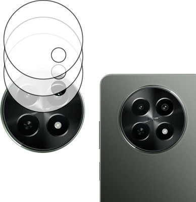Ejzatex Back Camera Lens Glass Protector for REALME C65 5G, BACK CAMERA LENS PROTECTOR(Pack of: 3)