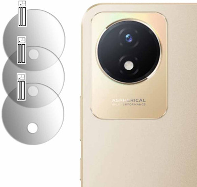 SCREENPROTECTOR Back Camera Lens Glass Protector for Vivo Y02t BACK CAMERA(Pack of: 3)