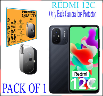HIDEOUS Back Camera Lens Glass Protector for Redmi 12C(Pack of: 1)
