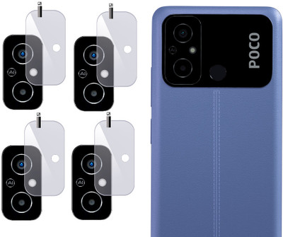 EZGER Back Camera Lens Glass Protector for POCO C55(Pack of: 4)