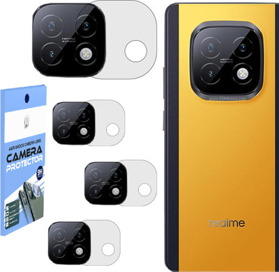 SHIVATRIX Back Camera Lens Glass Protector for REALME NARZO 70 TURBO 5G, [Unbreakable Flexible Polycarbonate Material](Pack of: 4)