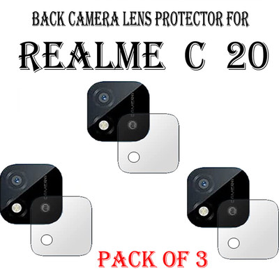 ejzatex Back Camera Lens Glass Protector for REALME C20(Pack of: 3)