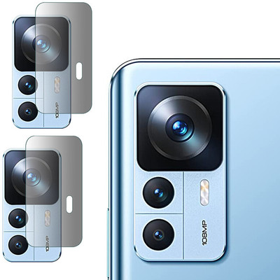 HIRDESH Back Camera Lens Glass Protector for Xiaomi 12T CAMERA(Pack of: 2)