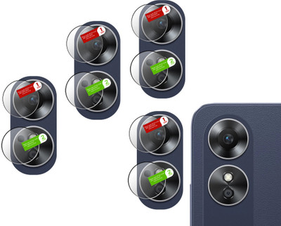 DAFFIN Back Camera Lens Glass Protector for Oppo A17(Pack of: 4)