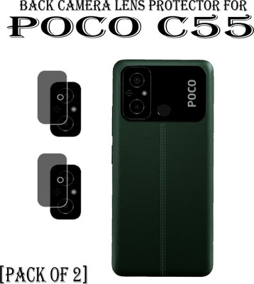 EJZATEX Back Camera Lens Glass Protector for POCO C55(Pack of: 2)