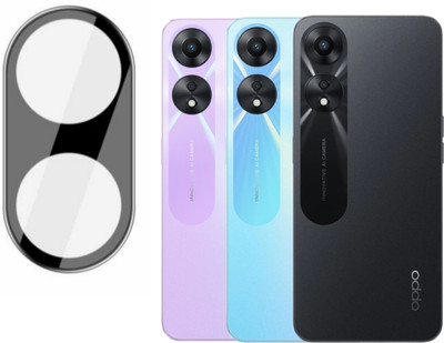 matsv Back Camera Lens Glass Protector for Oppo A58 5G (Black)(Pack of: 1)