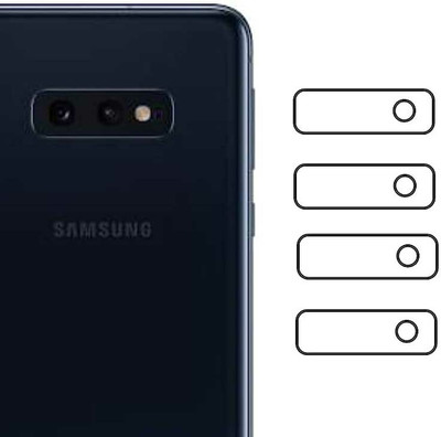 LIGHTWINGS Back Camera Lens Glass Protector for Samsung Galaxy S10e(Pack of: 4)