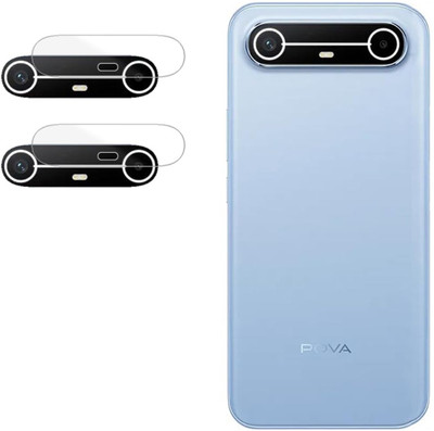 DAMDAM Back Camera Lens Glass Protector for Compatible Tecno Pova Slim 5G (NOT A TEMPERED GLASS)(Pack of: 2)