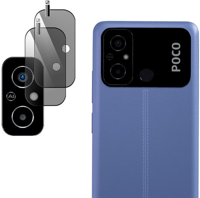 Hideous Back Camera Lens Glass Protector for POCO C55(Pack of: 2)
