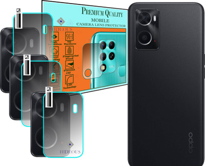 HIDEOUS Back Camera Lens Glass Protector for OPPO A76.(Pack of: 3)