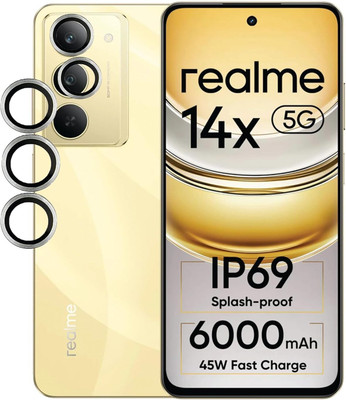 ALKSTORE Back Camera Lens Glass Protector for RealMe 14x 5G, Realme 14x 5G, [ring](Pack of: 1)