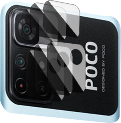 DAFFIN Back Camera Lens Glass Protector for POCO M4 Pro 5G(Pack of: 3)