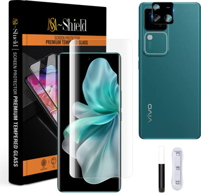 MS-Shield Back Camera Lens Glass Protector for Vivo V30 5G, with 3D Curved Full Screen Coverage Tempered Glass(Pack of: 1)