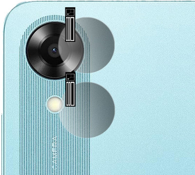 HIRDESH Back Camera Lens Glass Protector for Oppo A17k(Pack of: 2)