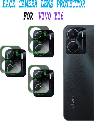 ejzatex Back Camera Lens Glass Protector for VIVO Y16(Pack of: 3)