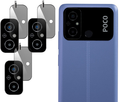 Ezger Back Camera Lens Glass Protector for POCO C55(Pack of: 3)