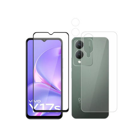 Ten To 11 Front & Back Camera Lens Glass Protector for ViVO Y17s, Front and Back Tempered Glass for ViVO Y17s(Pack of: 3)