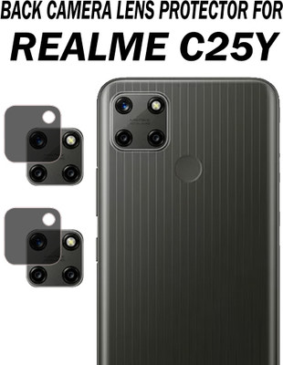 ejzatex Back Camera Lens Glass Protector for REALME C25Y(Pack of: 2)