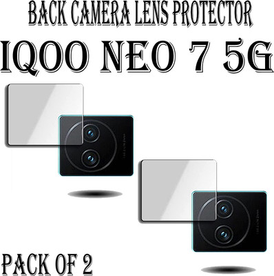 EJZATI Back Camera Lens Glass Protector for IQOO NEO 7 5G(Pack of: 2)