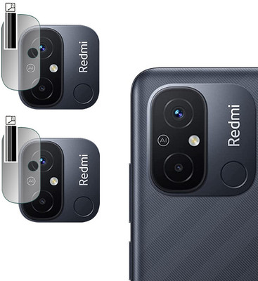 DOUMOF Back Camera Lens Glass Protector for Redmi 12C.(Pack of: 2)