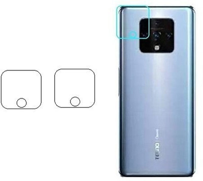 SHAKU Back Camera Lens Glass Protector for Tecno Camon 16 camera(Pack of: 2)
