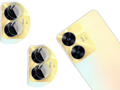 DAFFIN Back Camera Lens Glass Protector for realme C55(Pack of: 2)