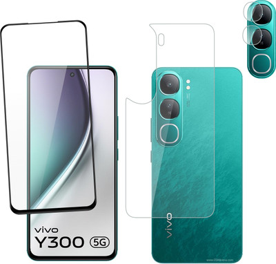 Ten To 11 Front & Back Camera Lens Glass Protector for ViVO Y300 5g, Front and Back Tempered Glass for ViVO Y300 5g(Pack of: 3)