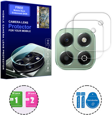 SOMTONE Back Camera Lens Glass Protector for Honor X6b 4G (FREE 1 MOBILE EMBOSSED SKIN) CAMERA LENS PROTECTOR(Pack of: 2)