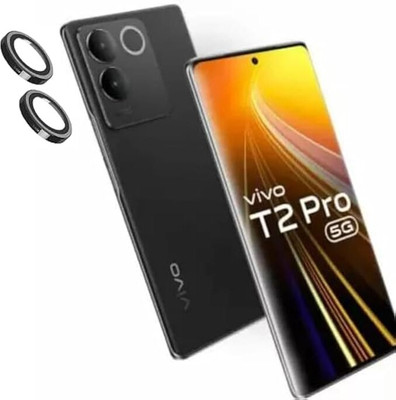 KHR Back Camera Lens Ring Guard Protector, Camera Lens Glass Protector for Vivo T2 pro 5G Alloy Ring, Edge to Edge Coverage and Easy Installation(Pack of: 2)