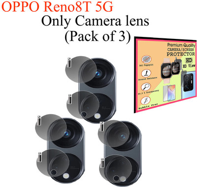 DAFFIN Back Camera Lens Glass Protector for OPPO Reno 8T 5G(Pack of: 3)