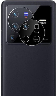 YAFILO Back Camera Lens Glass Protector for Vivo X80 Pro Anti-Scratch / Tempered Glass [Easy Installation] Black(Pack of: 1)