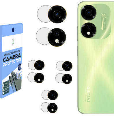 BERRIES Back Camera Lens Glass Protector for ITEL P55 5G [Unbreakable Polycarbonate Material](Pack of: 4)