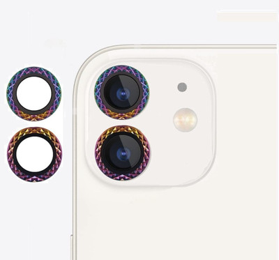 ELEF Back Camera Lens Ring Guard Protector for iPhone 12 Mini Camera Lens Protector Anti Scratch Diamond Camera Ring(Pack of: 1)