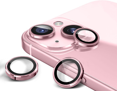 GRIPP Back Camera Lens Ring Guard Protector for Apple iPhone 15 | iPhone 15 Plus (Light Pink)(Pack of: 1)