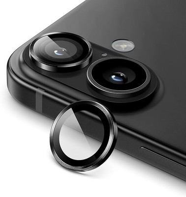 KHR Back Camera Lens Ring Guard Protector for Apple iphone 16 / iphone 16 plus(Pack of: 2)