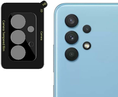 ELEF Back Camera Lens Glass Protector for Samsung Galaxy A32 4G Edge To Edge 5D Anti Scratch Camera Lens Protector(Pack of: 1)