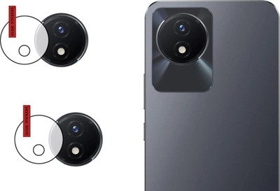 EJZATI Back Camera Lens Glass Protector for VIVO Y02, BACK CAMERA LENS(Pack of: 2)