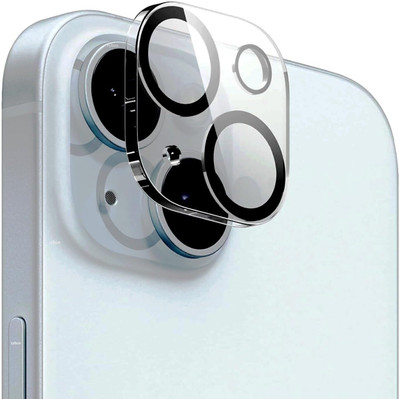 Evett Back Camera Lens Glass Protector for iPhone 15 Plus HD Camera Glass Full Protection Transparent Lens(Pack of: 1)