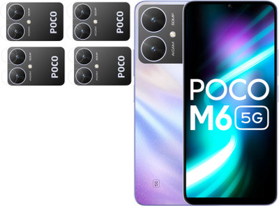 ISAAK Back Camera Lens Glass Protector for Poco M6 5G(Pack of: 4)