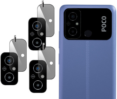 Daffin Back Camera Lens Glass Protector for POCO C55(Pack of: 3)