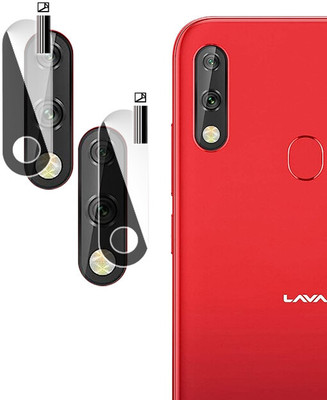 Hideous Back Camera Lens Glass Protector for LAVA Z66,(Pack of: 2)