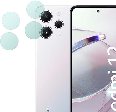 MOKPLZ Back Camera Lens Glass Protector for Redmi 12 5G(Pack of: 2)