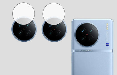 EJZATI Back Camera Lens Glass Protector for VIVO X90, BACK CAMERA LENS(Pack of: 2)