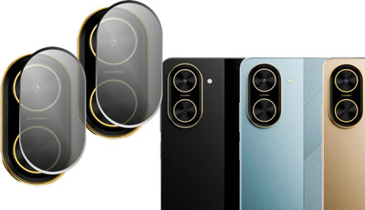 DAFFIN Back Camera Lens Glass Protector for POCO C71(Pack of: 2)